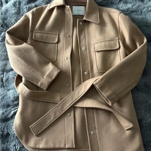 Wilfred Camel Shirt Jacket